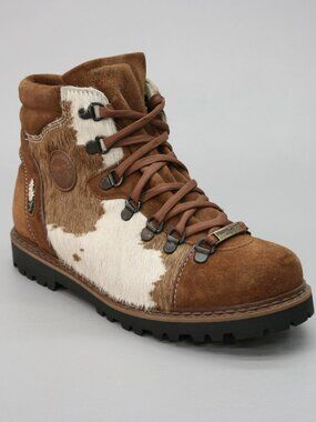 Michel Jordi 39 Ladies 8-8.5 Geneve Cowhide Hair Spirit Switzerland Ethno Boots